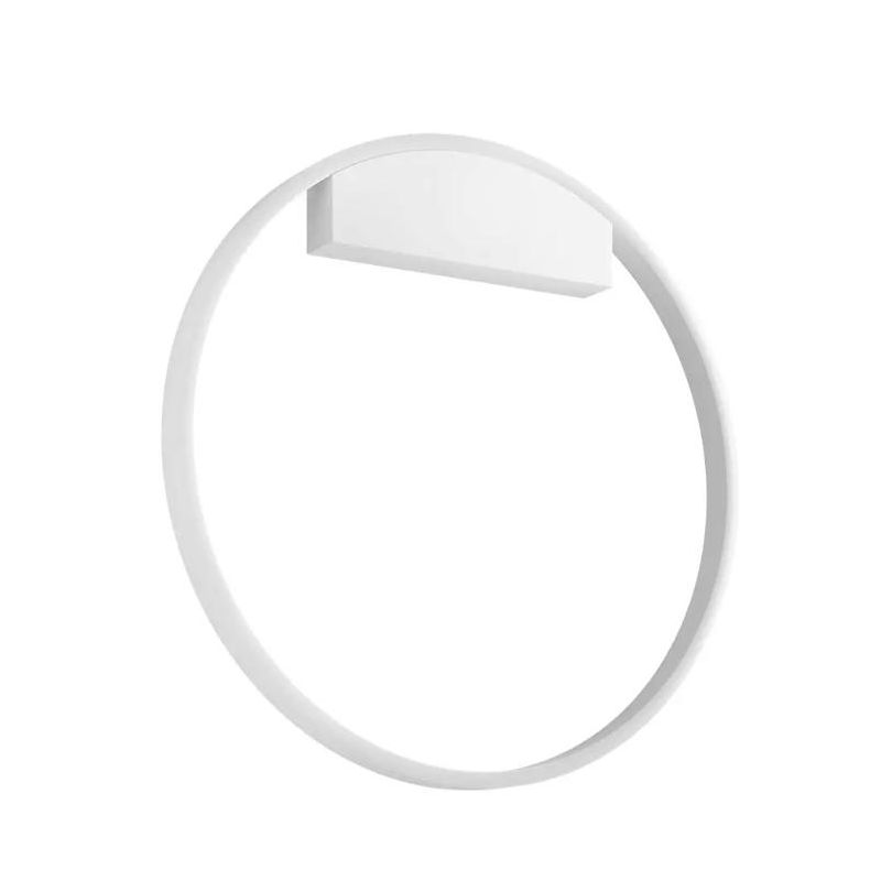 FEBE APPLIQUE ROTONDA D60 CM LED 37W LUCE INDIRETTA  3000K-4000K DIMMERABILE ALLUMINIO 3 COLORI MODERNA