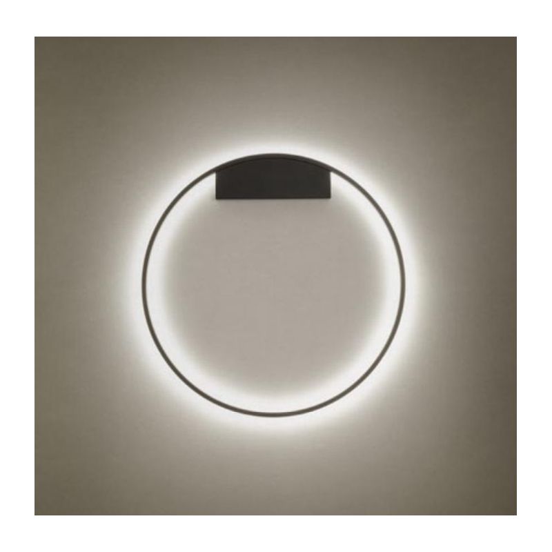 FEBE APPLIQUE ROTONDA D80 CM LED 50W LUCE INDIRETTA  3000K-4000K DIMMERABILE ALLUMINIO 3 COLORI MODERNA