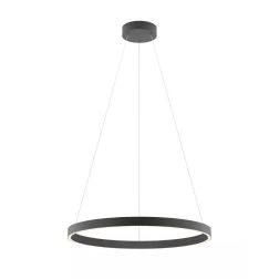 FEBE SOSPENSIONE SINGOLA D60 CM LED 37W LUCE 3000K-4000K DIMMERABILE ALLUMINIO 3 COLORI MODERNA