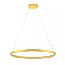 FEBE SOSPENSIONE SINGOLA D80 CM LED 50W LUCE 3000K-4000K DIMMERABILE ALLUMINIO 3 COLORI MODERNA