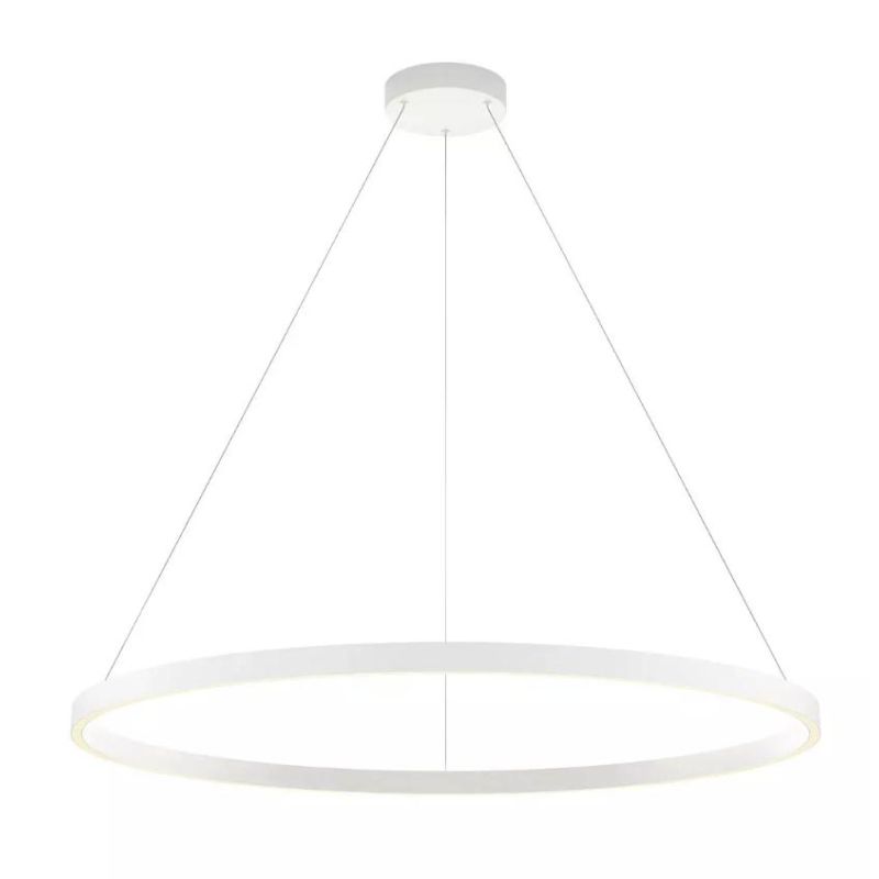 FEBE SOSPENSIONE SINGOLA D100 CM LED 62W LUCE 3000K-4000K DIMMERABILE ALLUMINIO 3 COLORI MODERNA