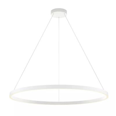 FEBE SOSPENSIONE SINGOLA D100 CM LED 62W LUCE 3000K-4000K DIMMERABILE ALLUMINIO 3 COLORI MODERNA