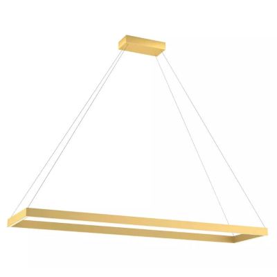 FEBE SOSPENSIONE RETTANGOLARE CM 120X30 LED 50W LUCE 3000K-4000K ALLUMINIO 3 COLORI MODERNA