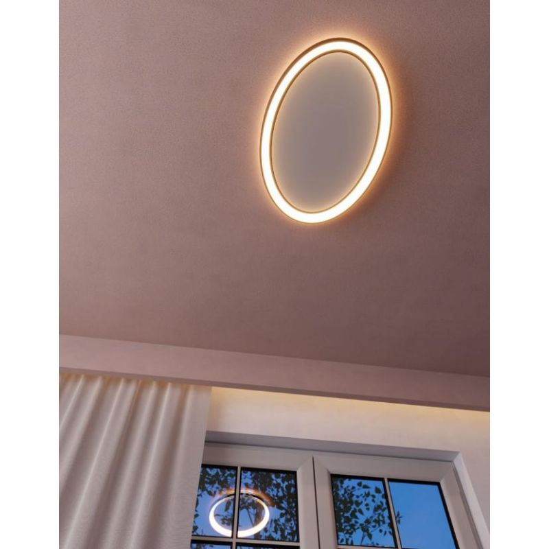 NOBU APPLIQUE PLAFONIERA A LED 3 MISURE CCT 3000K-4000K LUCE DIRETTA E INDIRETTA DIMMERABILE ALLUMINIO 3 COLORI