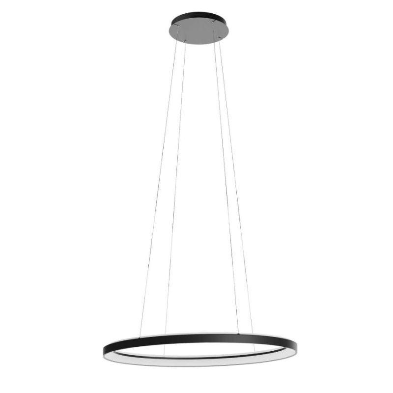 NOBU SOSPENSIONE A LED OVALE 3 MISURE CCT 3000K-4000K LUCE DIRETTA E INDIRETTA DIMMERABILE ALLUMINIO 3 COLORI