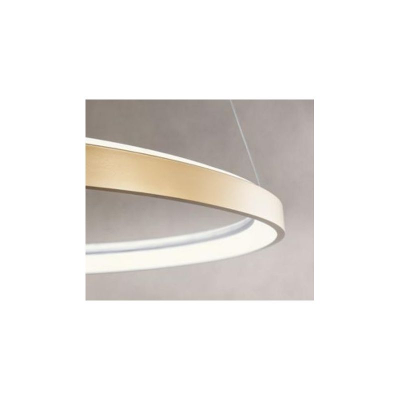 NOBU SOSPENSIONE A LED OVALE 3 MISURE CCT 3000K-4000K LUCE DIRETTA E INDIRETTA DIMMERABILE ALLUMINIO 3 COLORI