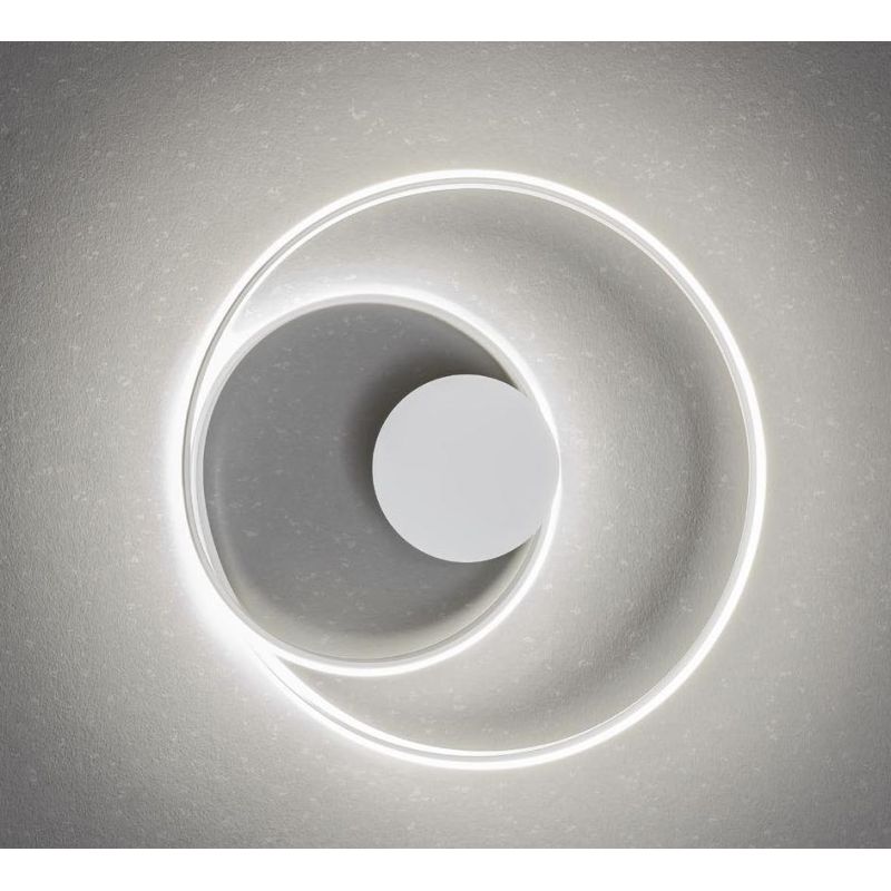 TORSION LAMPADA DA PARETE O SOFFITTO A LED LUCE CCT 2700K-3000K-4000K DIMMERABILE ALLUMINIO 3 COLORI