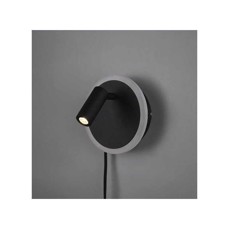 JORDAN APPLIQUE MODERNA CON SNODO ORIENTABILE A LED IN METALLO 3 FINITURE COLORE DOPPIA ILLUMINAZIONE TRIO LIGHTING - Cristalens