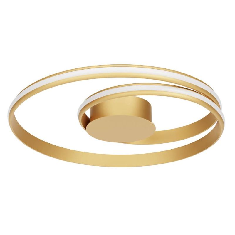 TORSION PLAFONIERA LED 40W LUCE CCT 2700K-3000K-4000K DIMMERABILE ALLUMINIO 3 COLORI MODERNA