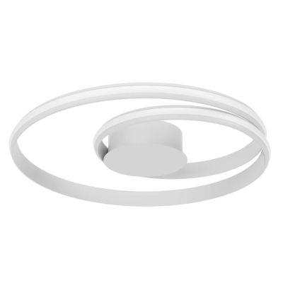 TORSION PLAFONIERA LED 40W LUCE CCT 2700K-3000K-4000K DIMMERABILE ALLUMINIO 3 COLORI MODERNA