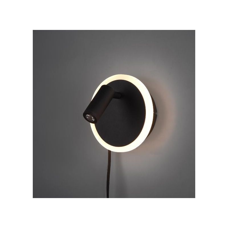 JORDAN APPLIQUE MODERNA CON SNODO ORIENTABILE A LED IN METALLO 3 FINITURE COLORE DOPPIA ILLUMINAZIONE TRIO LIGHTING - Cristalens