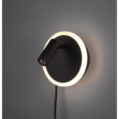 JORDAN APPLIQUE MODERNA CON SNODO ORIENTABILE A LED IN METALLO 3 FINITURE COLORE DOPPIA ILLUMINAZIONE TRIO LIGHTING - Cristalens