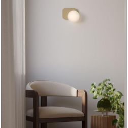 LUMIEN APPLIQUE AD 1 LUCE LED 7W LUCE CCT 2700K-3000K IN METALLO BIANCO, NERO E ORO DESIGN MODERNO 2