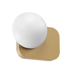 LUMIEN APPLIQUE AD 1 LUCE LED 7W LUCE CCT 2700K-3000K IN METALLO BIANCO, NERO E ORO DESIGN MODERNO