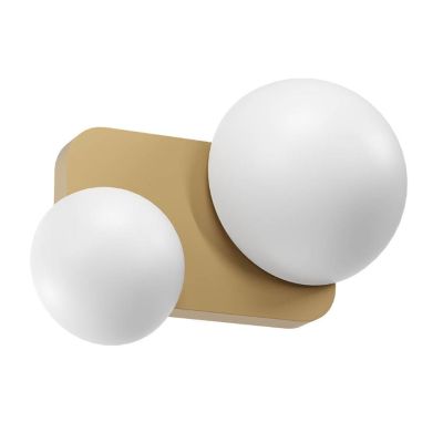 LUMIEN APPLIQUE A 2 LUCI LED 13,4W LUCE CCT 2700K-3000K IN METALLO BIANCO, NERO E ORO DESIGN MODERNO