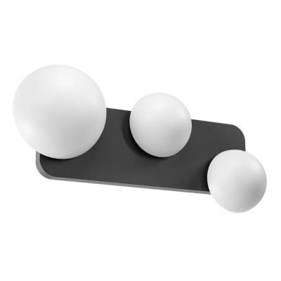 LUMIEN APPLIQUE A 3 LUCI LED 18W LUCE CCT 2700K-3000K IN METALLO BIANCO, NERO E ORO DESIGN MODERNO