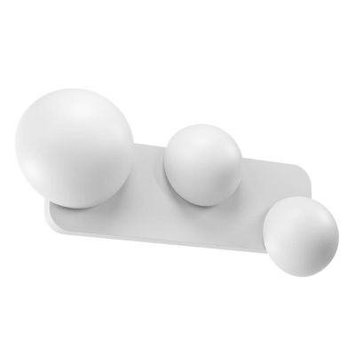 LUMIEN APPLIQUE A 3 LUCI LED 18W LUCE CCT 2700K-3000K IN METALLO BIANCO, NERO E ORO DESIGN MODERNO