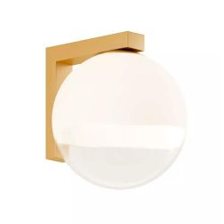 BERRY APPLIQUE A SFERA D18 CM IN METALLO CROMO O ORO LAMPADINA ATTACCO E27 DESIGN MODERNO