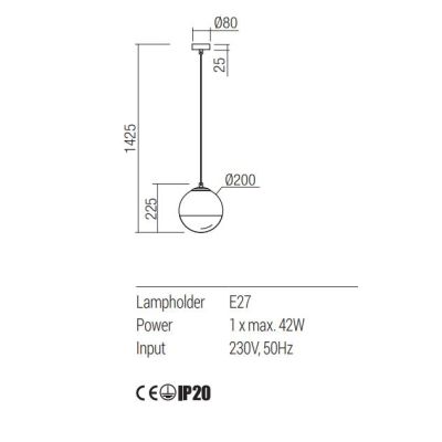BERRY SOSPENSIONE A SFERA IN 3 MISURE METALLO CROMO O ORO LAMPADINA ATTACCO E27 DESIGN MODERNO