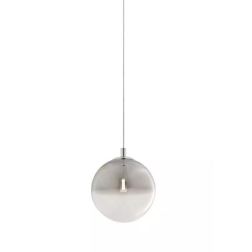 BERRY PICCOLA SOSPENSIONE A SFERA D15 CM METALLO CROMO O ORO LAMPADINA ATTACCO G9 DESIGN MODERNO 2