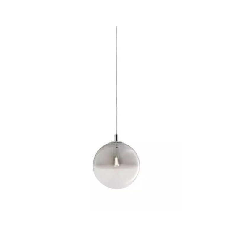 BERRY PICCOLA SOSPENSIONE A SFERA D15 CM METALLO CROMO O ORO LAMPADINA ATTACCO G9 DESIGN MODERNO